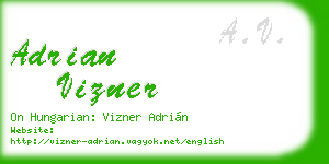 adrian vizner business card